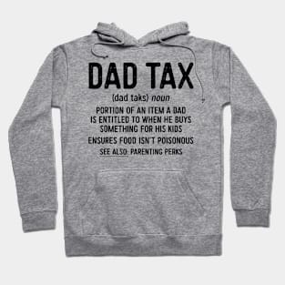 Vintage Dad Tax Definition Men Funny Fathers Day Hoodie